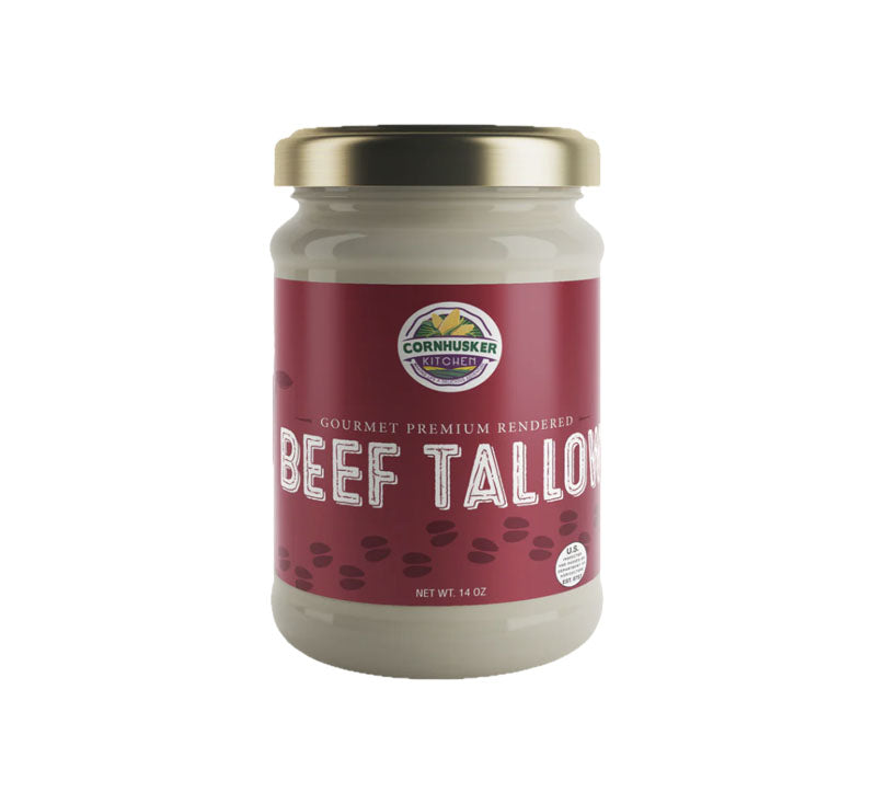 14 oz jar of premium rendered beef tallow