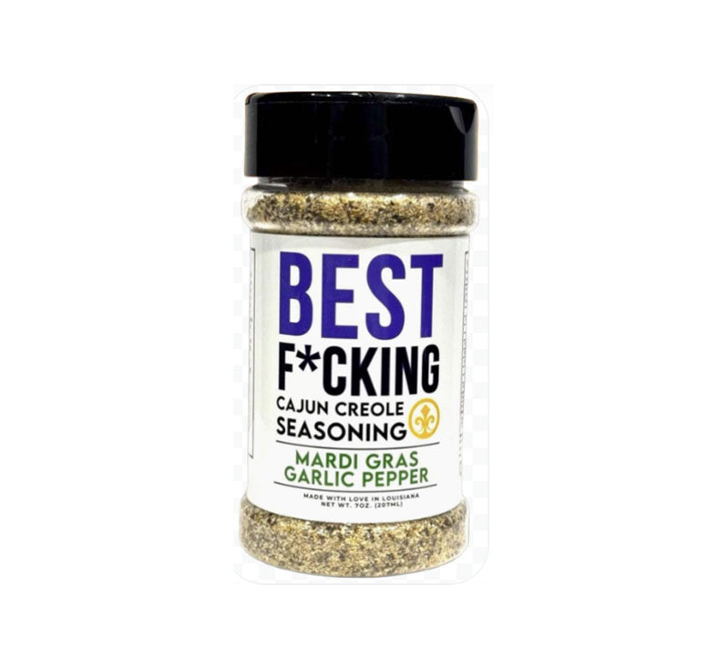Cajun Creole Kitchen Co. Best F*cking Mardi Gras Garlic Pepper 8 oz jar