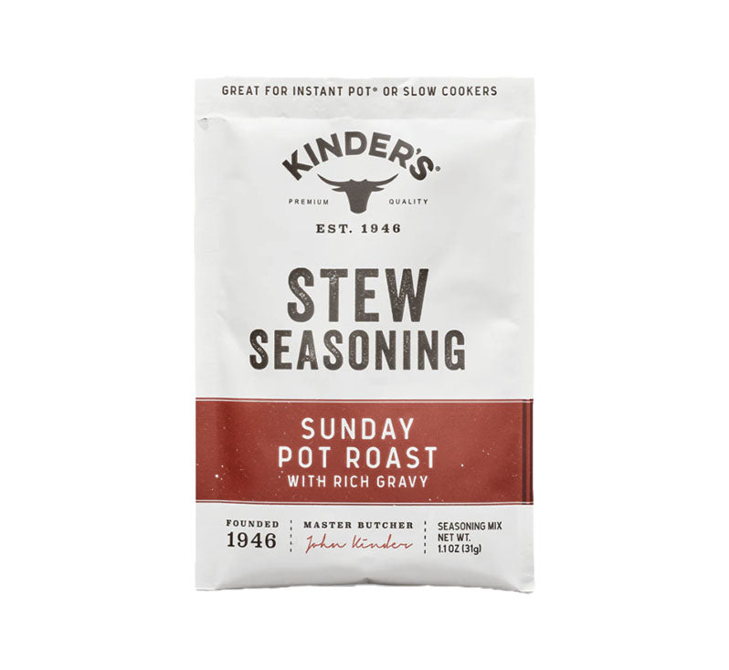 Bottle of Kinder’s Sunday Pot Roast Stew Seasoning