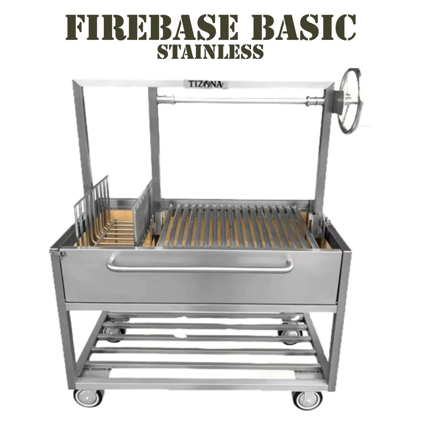 Tizona Firebase Basic stainless live fire grill