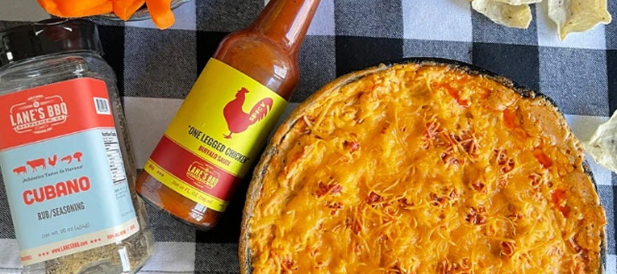 Lanes BBQ – Easy Buffalo Cubano Chicken Dip