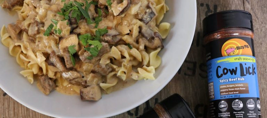 Dizzy Pig – Beef Brisket and Shiitake Mushroom Stroganoff