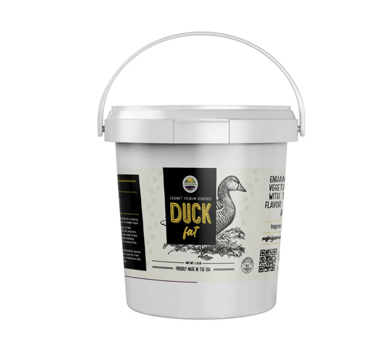 1.5 lb tub of premium rendered duck fat