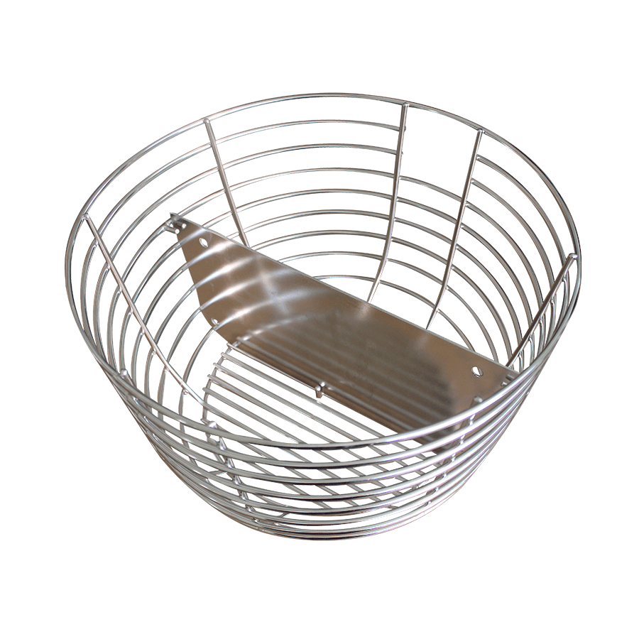 18" Stainless Steel Rotisserie Basket with Divider