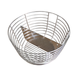 24" Stainless Steel Rotisserie Basket with Divider
