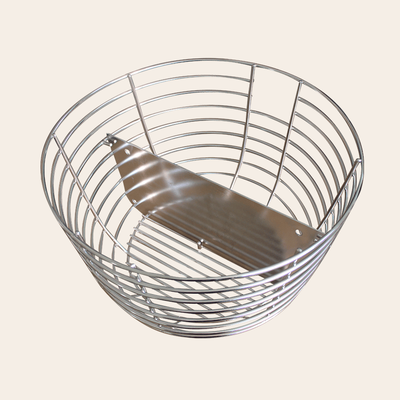 27" Stainless Steel Rotisserie Basket with Divider