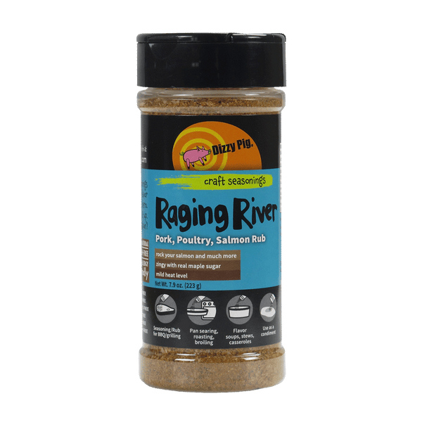 Dizzy Pig Raging River sweet heat seasoning shaker
