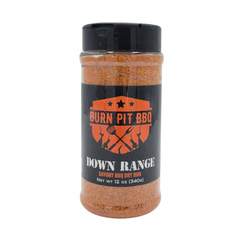 Burn Pit Down Range Savory BBQ Rub bottle