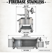 Tizona Firebase Stainless live-fire grill, photo 2