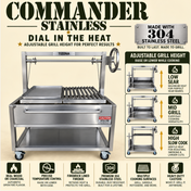 Tizona Commander Stainless live-fire grill, photo 5