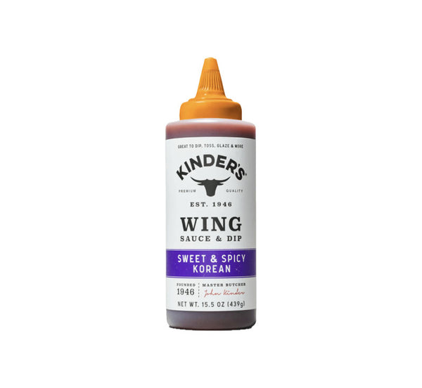 Kinder’s Sweet & Spicy Korean Wing Sauce & Dip bottle