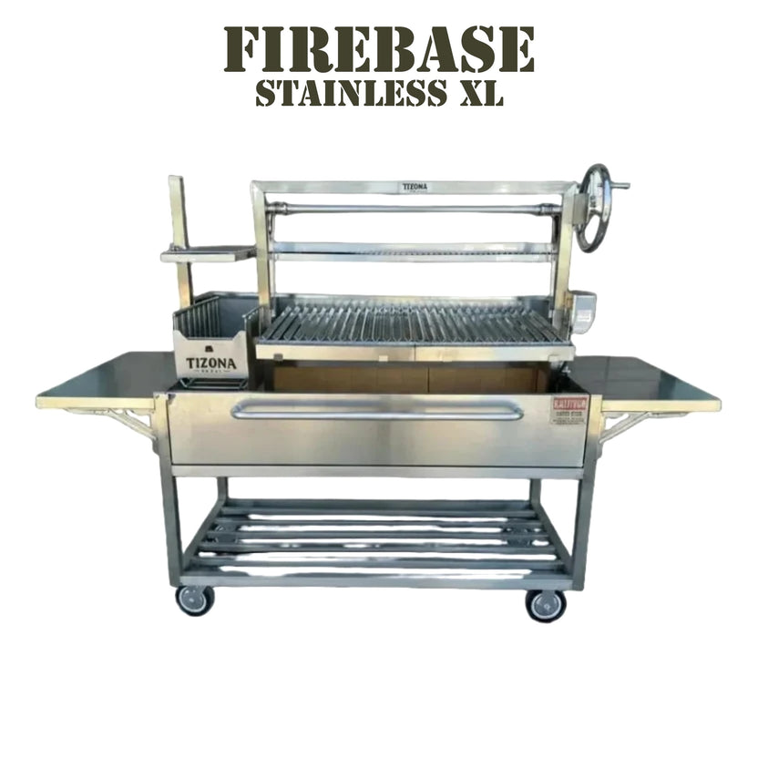 Tizona Firebase Stainless XL live-fire grill
