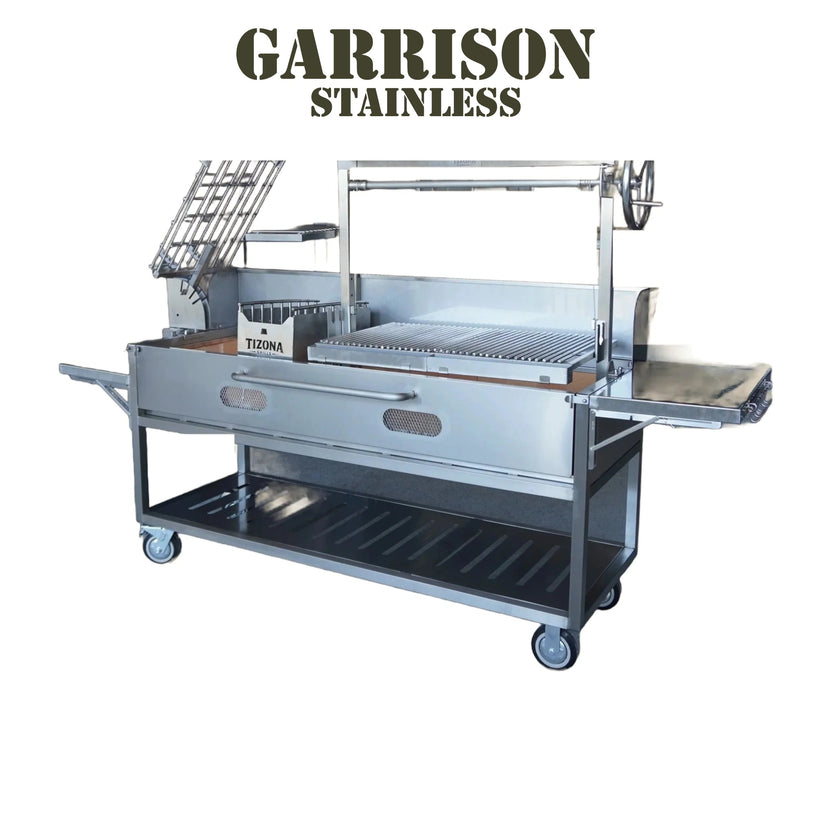 Tizona Garrison stainless live fire grill