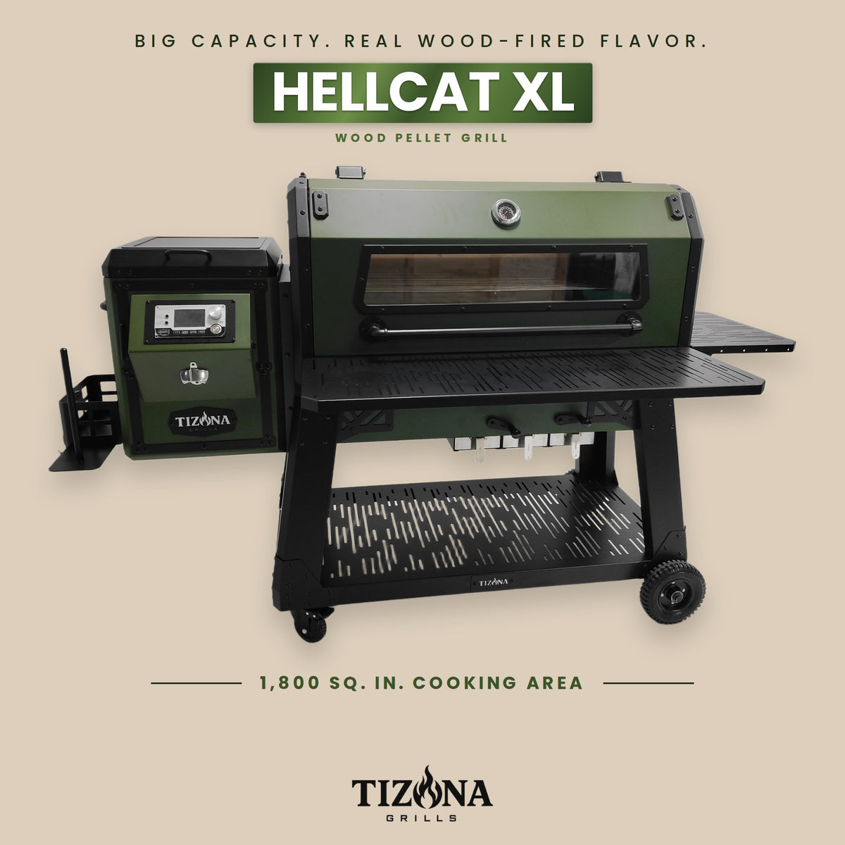 Tizona Hellcat XL pellet grill, photo 13