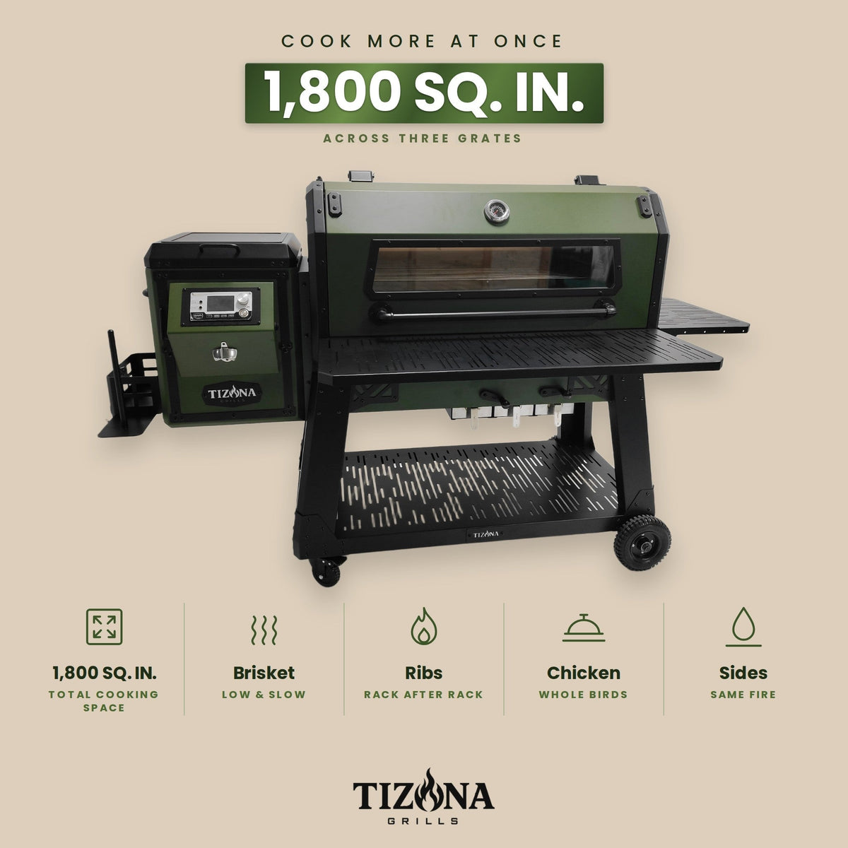 Tizona Hellcat XL pellet grill, photo 15