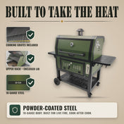 Tizona Battalion built to take the heat: cooking grates, upper rack, 10-gauge powder-coated steel