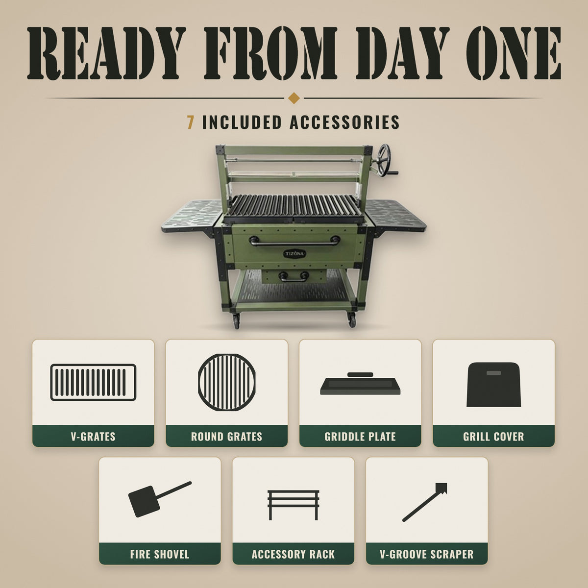 Tizona Commander 7 included accessories