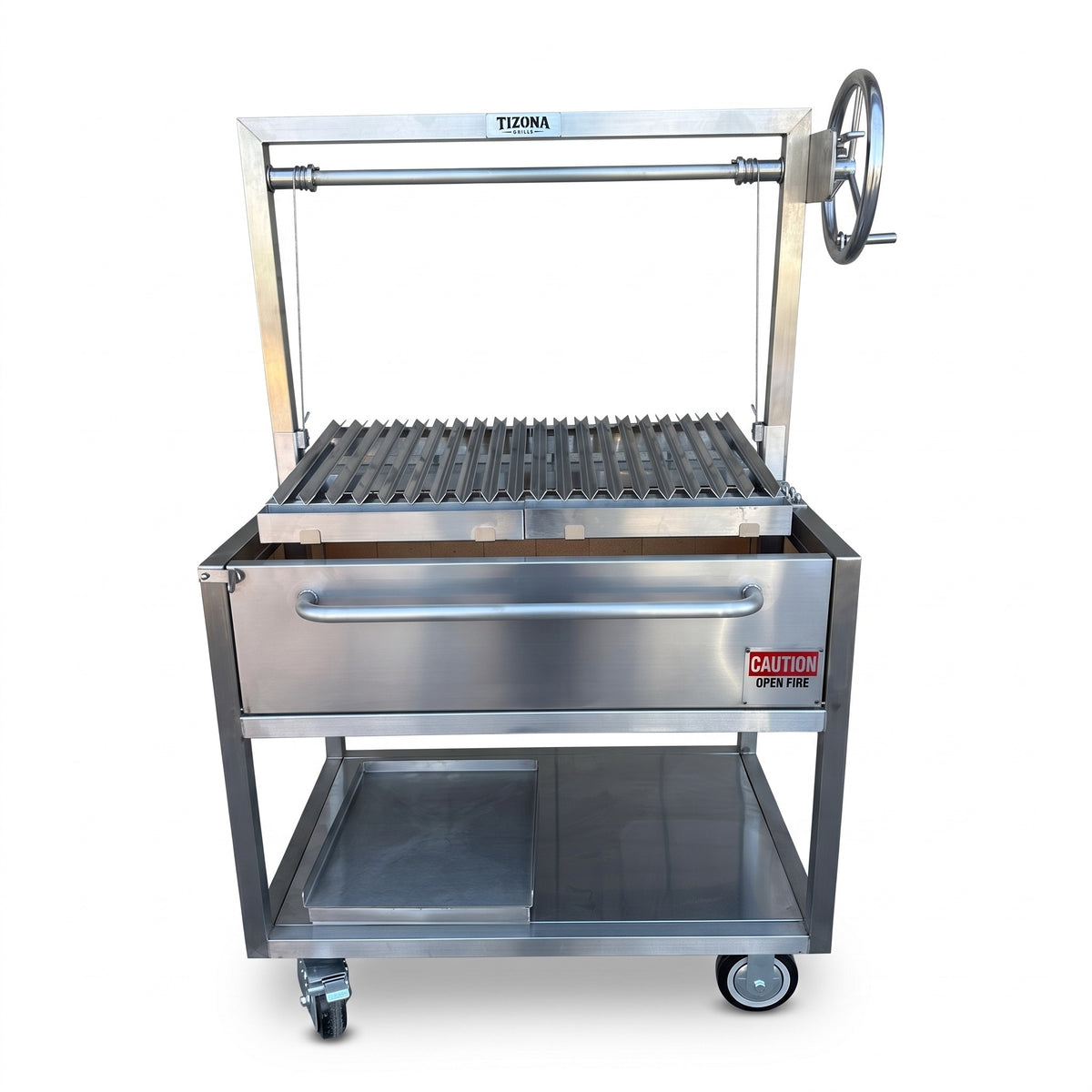 Tizona Commander Stainless live fire grill