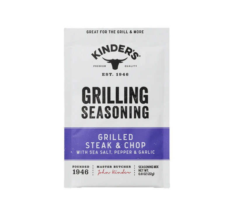 Bottle of Kinder’s Grilled Steak & Chop Grilling Seasoning