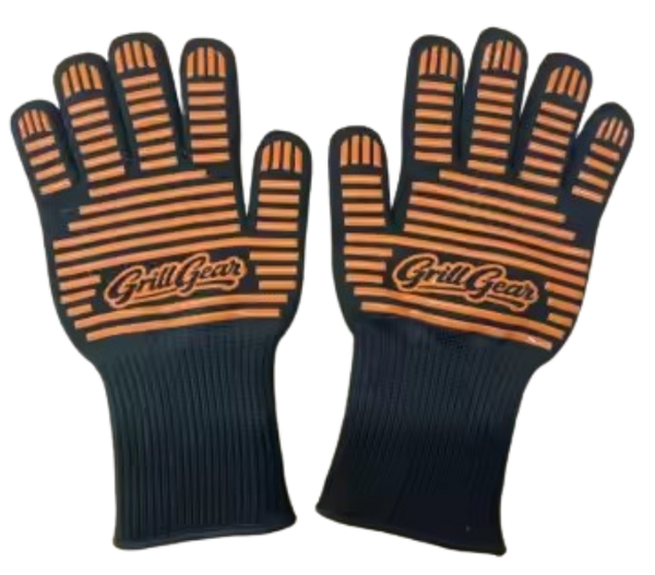 High temperature resistant BBQ grill gloves with heat insulation
