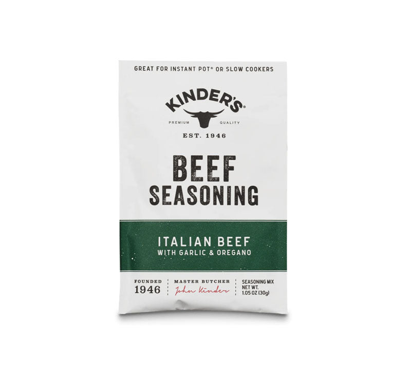 Bottle of Kinder’s Italian Beef Seasoning