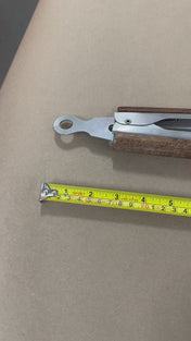 32 inch campfire tongs measured end to end with a tape measure