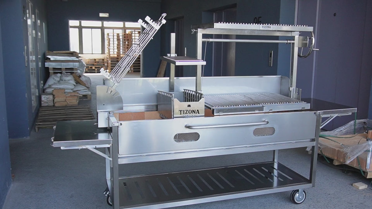 Tizona Garrison live-fire grill walk-around video