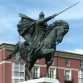Bronze statue of El Cid, the medieval knight who inspired the Tizona name