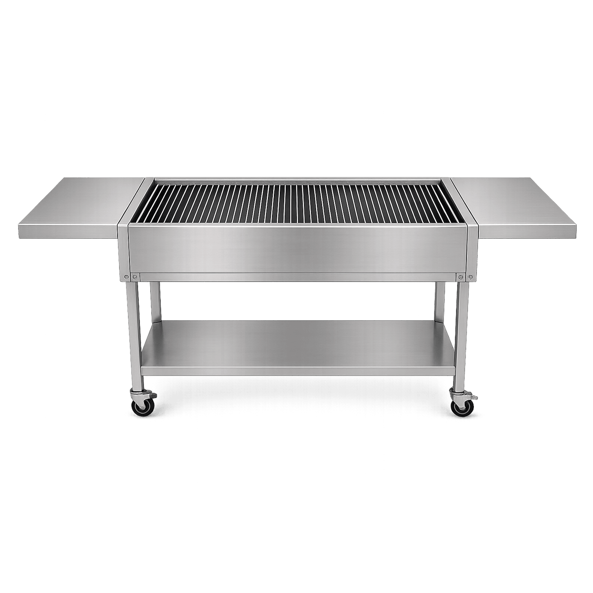 TG960C Santa Maria Charcoal Grill Cart with Fire Brick Base, Dual BBQ Grates & Ash Drawer - Image 2